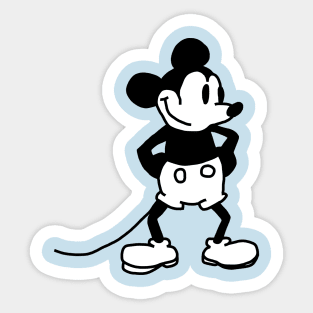 Cute Mouse Steamboat Willie Sticker